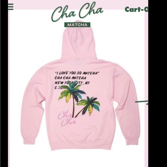 Gallery Dept Sweaters - Gallery Dep. Virgil Abloh & Cha Cha Matcha Pink Hoodie. Size M
